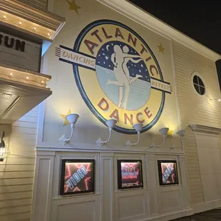 the front of the building