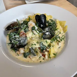 Seafood Pappardelle