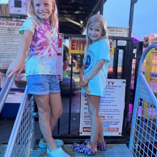 waiting for bumper cars