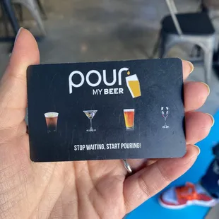 Beer card