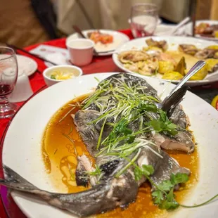 Steamed fish