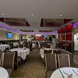 Interior of the restaurant. There&apos;s another section that extends along the back wall