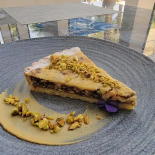 Baklava tart.  Crispy, flavorful perfection.  A delightful twist on the usual baklava.