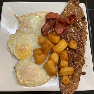 New World Steak and Eggs Special Breakfast