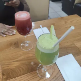 Extra Strength Juice with Cucumber instead of Carrots &amp; Extra Strength Juice with beets