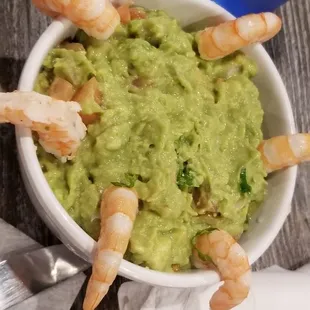 Guacamole shrimp. This was pretty tasty.