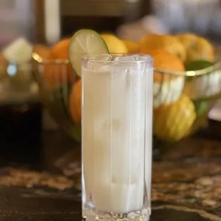 The Nomad- Mukarat infused Vodka topped off with champagne.  Simply phenomenal.
