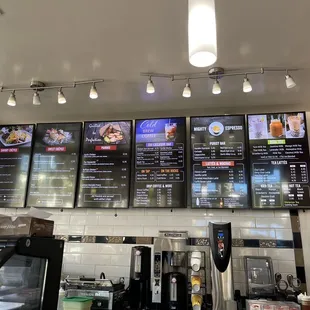 Very extensive menu...savory crepes, sweet crepes, panini, etc.