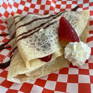 B1. Nutella Strawberry Banana Crepe