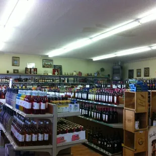 a wide selection of wines