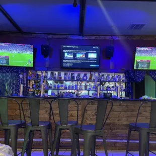 Bar with TVs