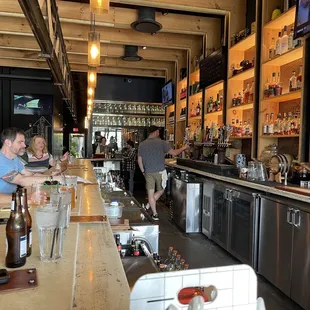 people sitting at the bar