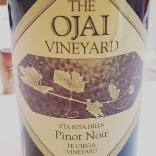 Ojai Fe Cienga Pinot Noir