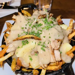 Duck Poutine With cheese curds
