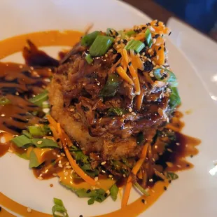 Ginger Pork Crispy Rice