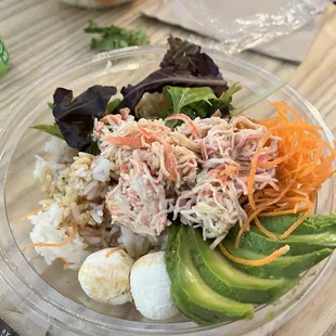 Crab mix bowl w/Avocado