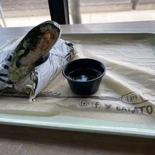 The not so big Godzilla sushi burrito