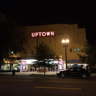 Across the street from uptown. It's subterranean, so it's easy to miss it.