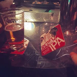 Laminated coasters. Because when the bartender has the laminating machine out, anything is fair game.