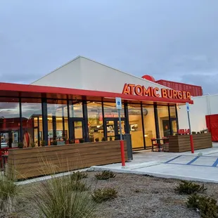 Outside
