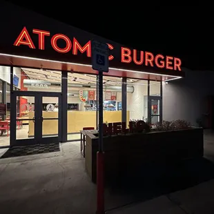 outside