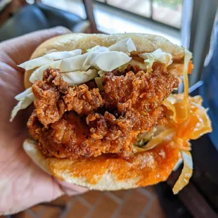 Duck Fat Fried Chicken Sandwich