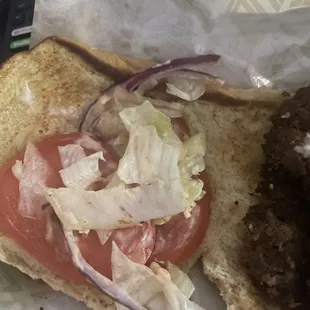 Sadly put together burger