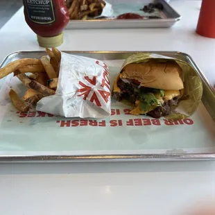 The Atomic Burger meal