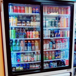 Variety of cold drinks to choose from