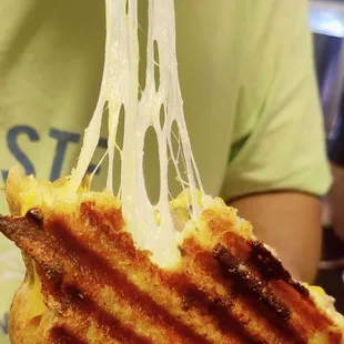 Can taste the cheese in every bite from this Roasted Beef Grilled Cheese Sandwich