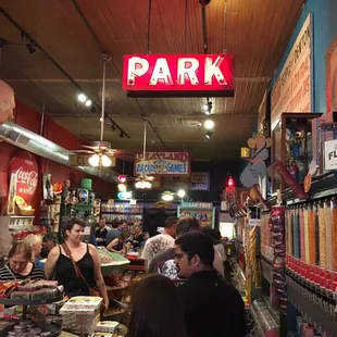 Inside the store on a busy Saturday afternoon!