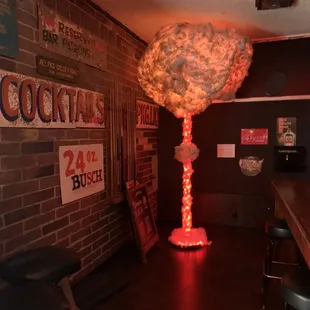 Atomic bomb floor lamp