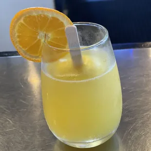Orange mimosa with creamsicle
