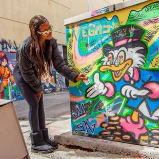 Street Art tour with Atomic Scooter Rentals.