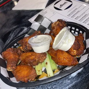 Wings: Hot Honey Old Bay &amp; Brown Sugar Buffalo