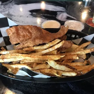 Catfish and chips