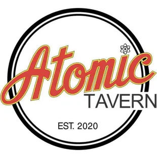 the logo for atomic tavern