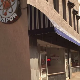 Outside the shop. New Sign!!!