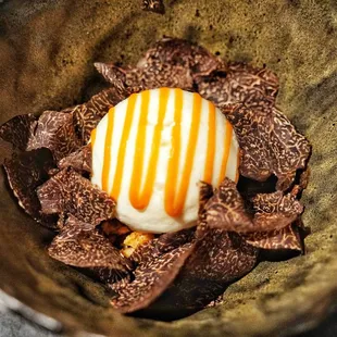 Burdock truffles jocheong and ricotta