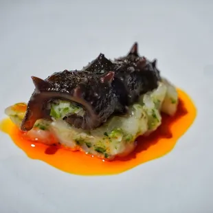 Sea cucumber jidan gochugaru and shrimp