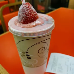 Strawberry&amp;Pineapple milkshake