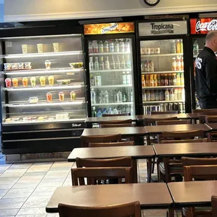 Wall of refrigerated options