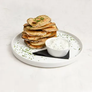 Atrium chips, made from eggplant and zucchini