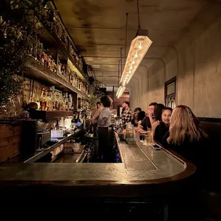 Inside -- down the bar