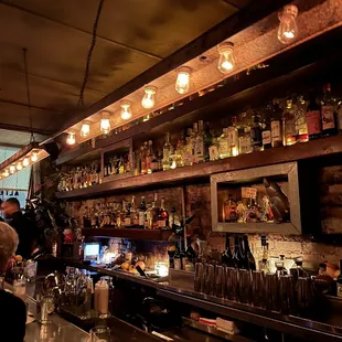 a man sitting at a bar