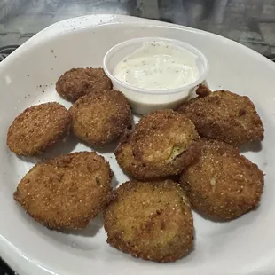 Fried pickles minus about five that we ate before taking the image