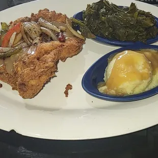 a plate of food on a table