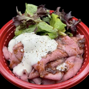Roast beef bowl
