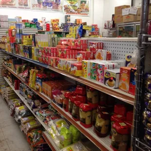 a wide selection of food items