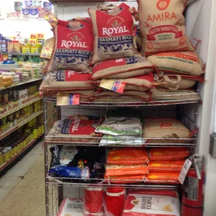 a variety of food items